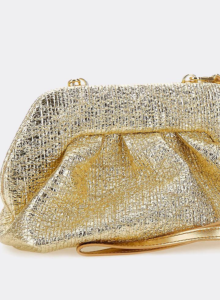 Themoirè TIA CRUMPLED LAMINATED GOLD Sottocosto