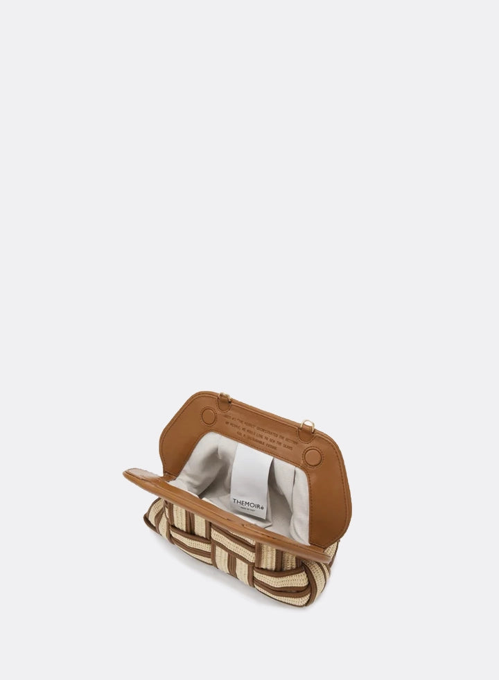 Themoirè TIA WEAVED STRAW SHELL/CARAMEL Sconto