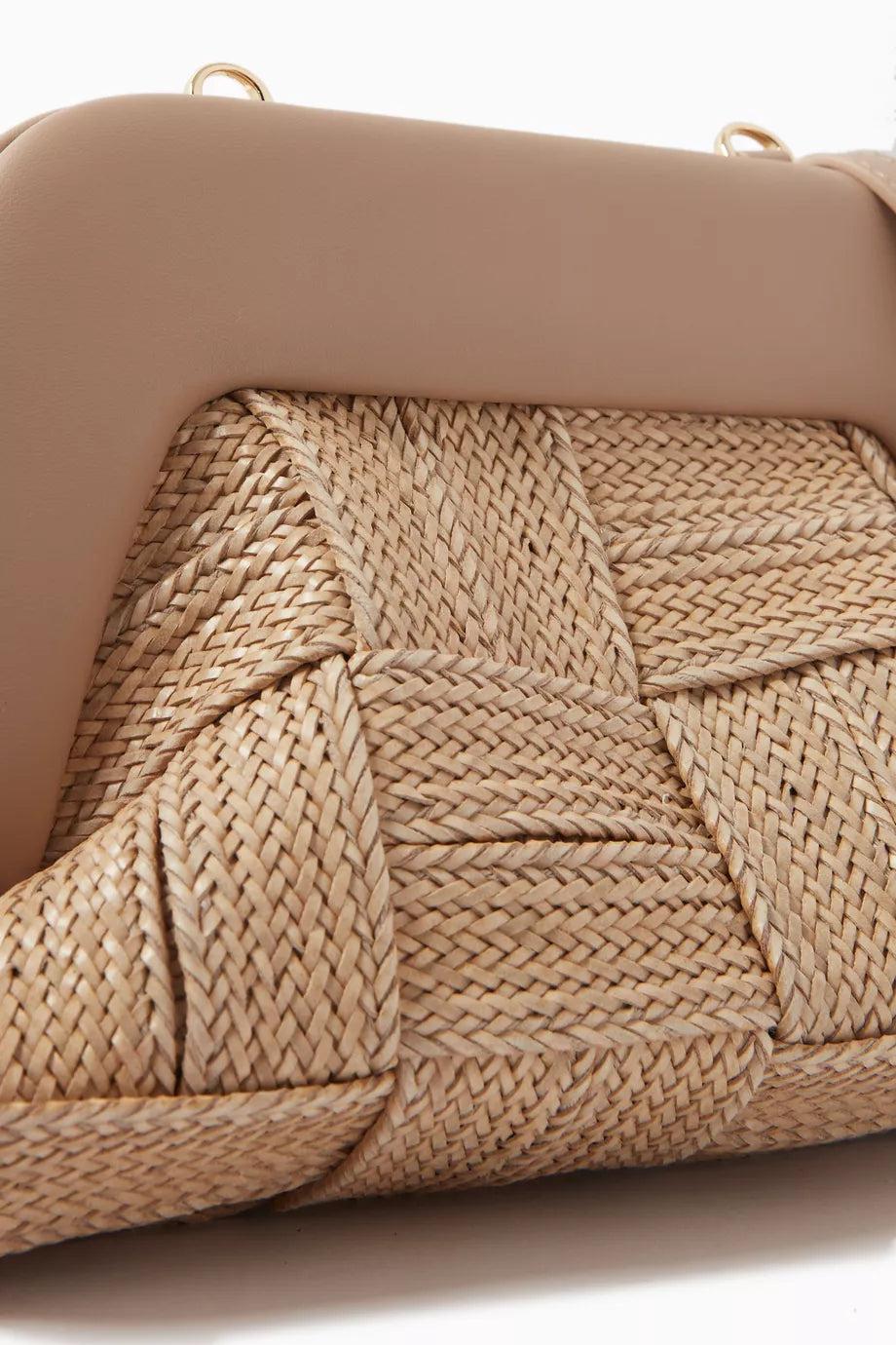 Themoirè TIA WEAVED STRAW WHEAT Moda