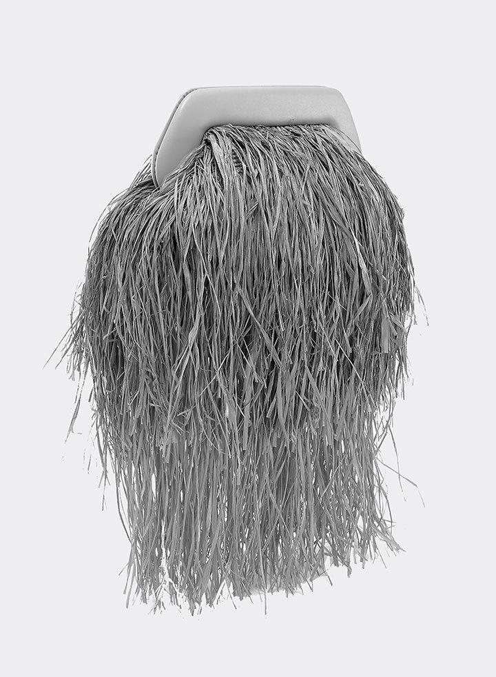 Themoirè BIOS STRAW FRINGES BLACK NATURAL Black Friday Prezzi