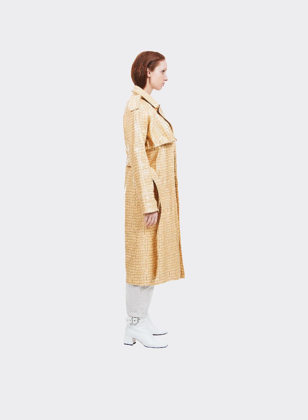 Themoirè TRENCH VEGAN CROCO BEIGE Offerta Pasqua