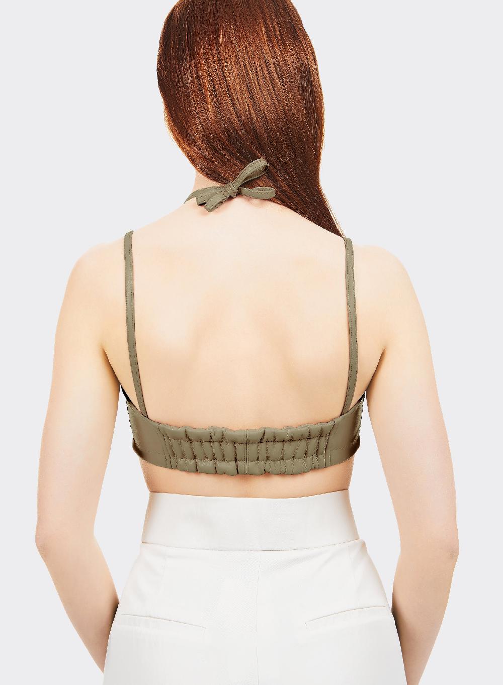 Themoirè BRALETTE VEGAN FABRIC MILITARY Offerta San Valentino