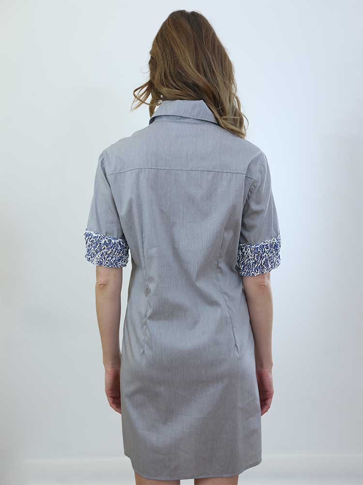 Tricot à Porter ABITO A CAMICIA MIDI BORDO MANICHE CROCHET Online