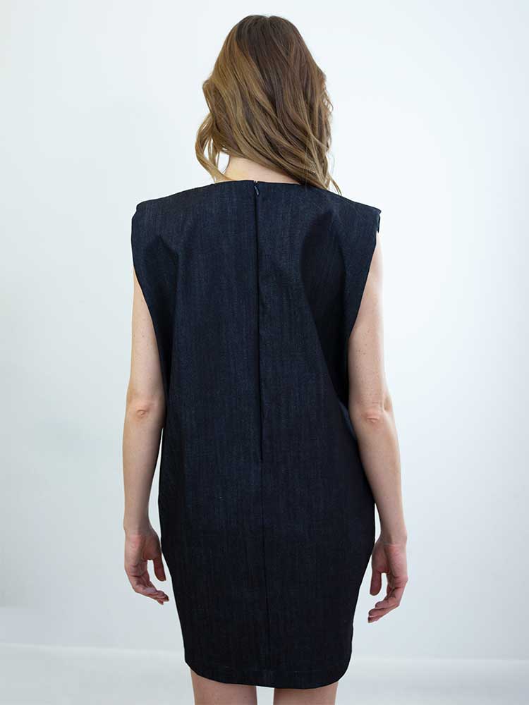 Tricot à Porter ABITO OVETTO CON SPALLINE IMBOTTITE Vendita Calda
