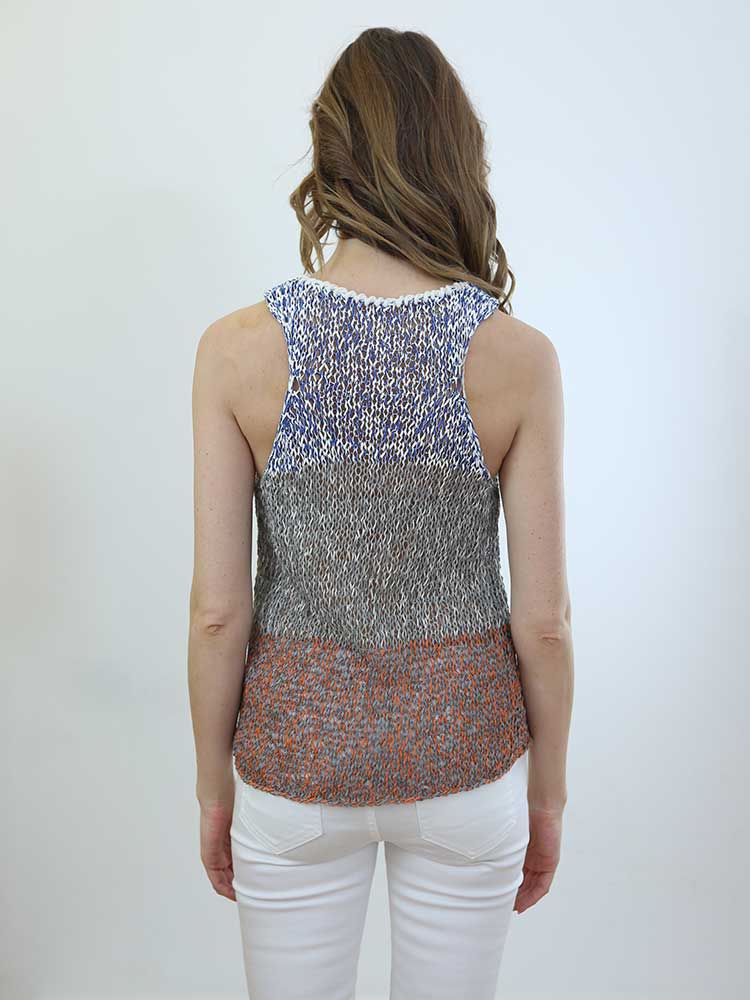 Tricot à Porter CANOTTA TRAFORATA SCOLLO AMERICANA Economico