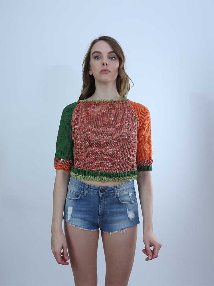 Tricot à Porter MAGLIA CROPPED MANICA 3/4 I Più Venduti