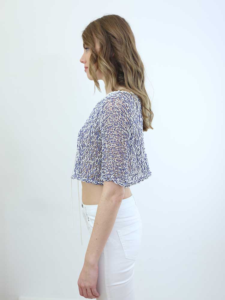 Tricot à Porter MAGLIA CUBE CROPPED MANICA CORTA In Saldo