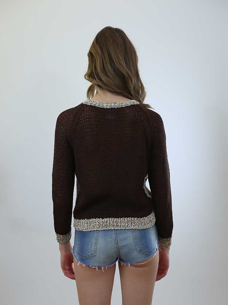 Tricot à Porter MAGLIA CUBETTO FINITURE CROCHET Nuova