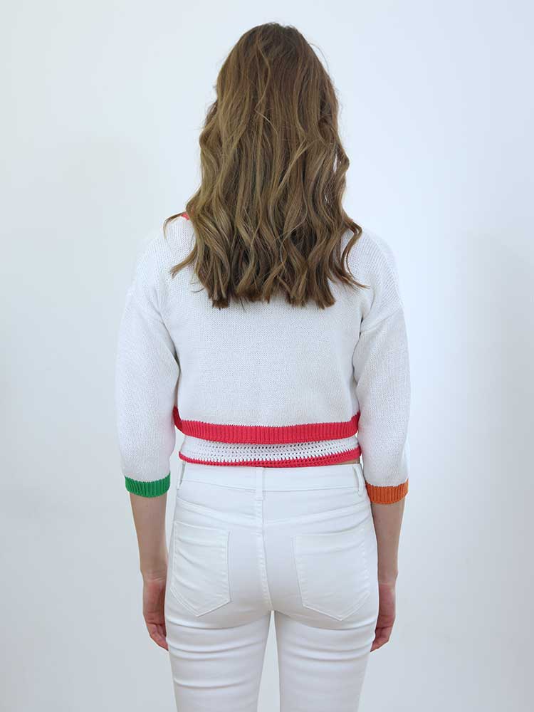 Tricot à Porter MINI CARDIGAN CROPPED In Linea