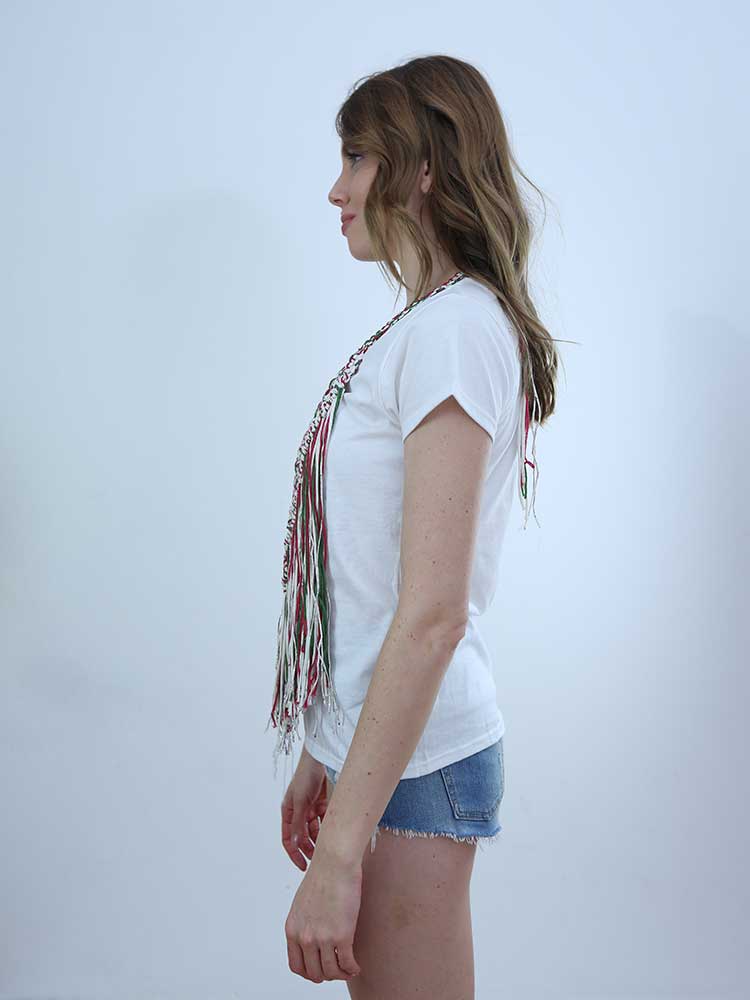 Tricot à Porter T-SHIRT CON APPLICAZIONE CROCHET Spedizione Gratuita