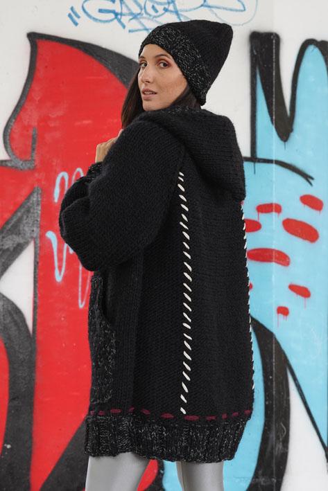 Tricot à Porter Coat lurex pocket Hotsell