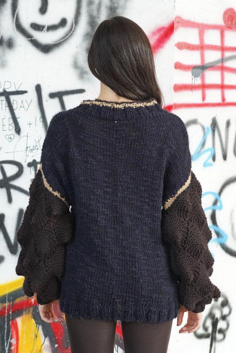 Tricot à Porter Sweater sleeves dino Qualità