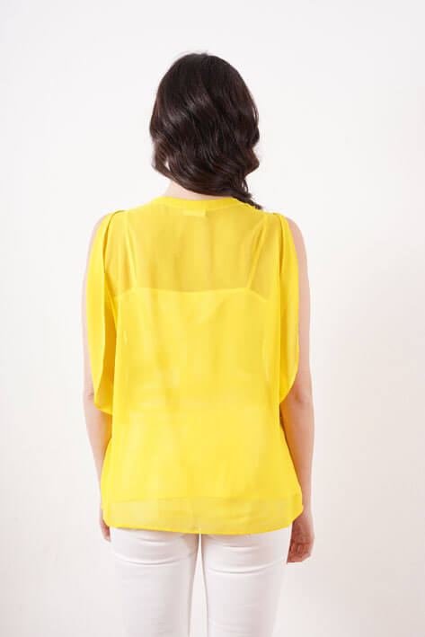 Tricot à Porter Yellow silk Vendita Economica