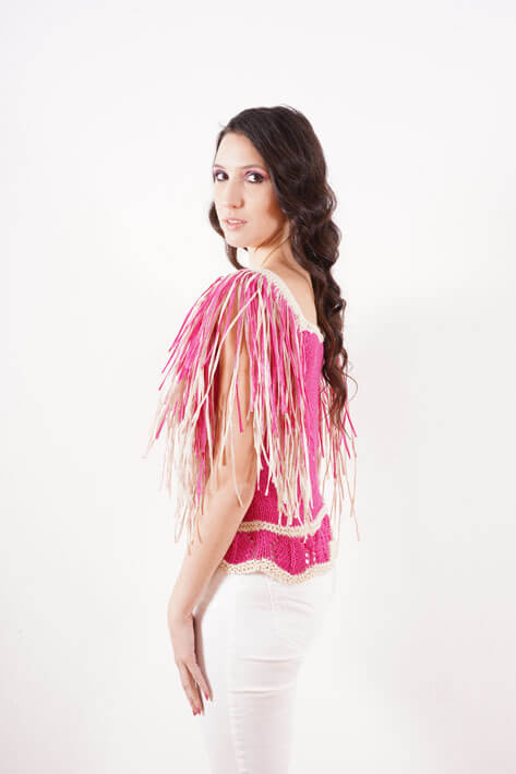 Tricot à Porter Shoulder rafia Vendite Flash