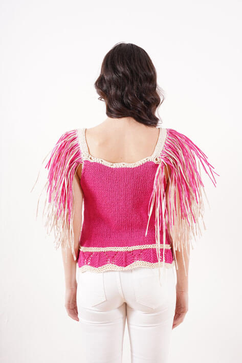Tricot à Porter Shoulder rafia Vendite Flash