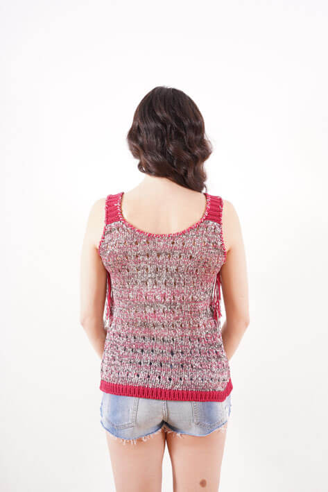 Tricot à Porter Tank top holes lurex Negozi Online