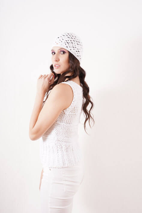 Tricot à Porter White tank top Prezzo Ridotto
