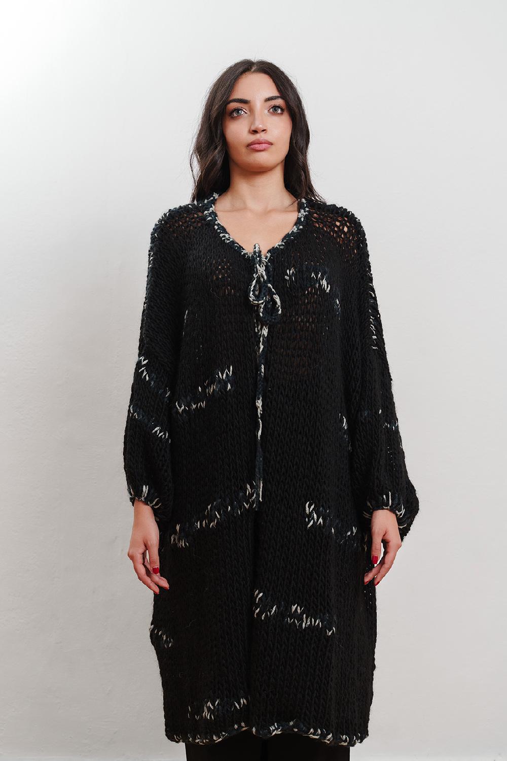 Tricot à Porter Maxi Cardigan intarsi Italia