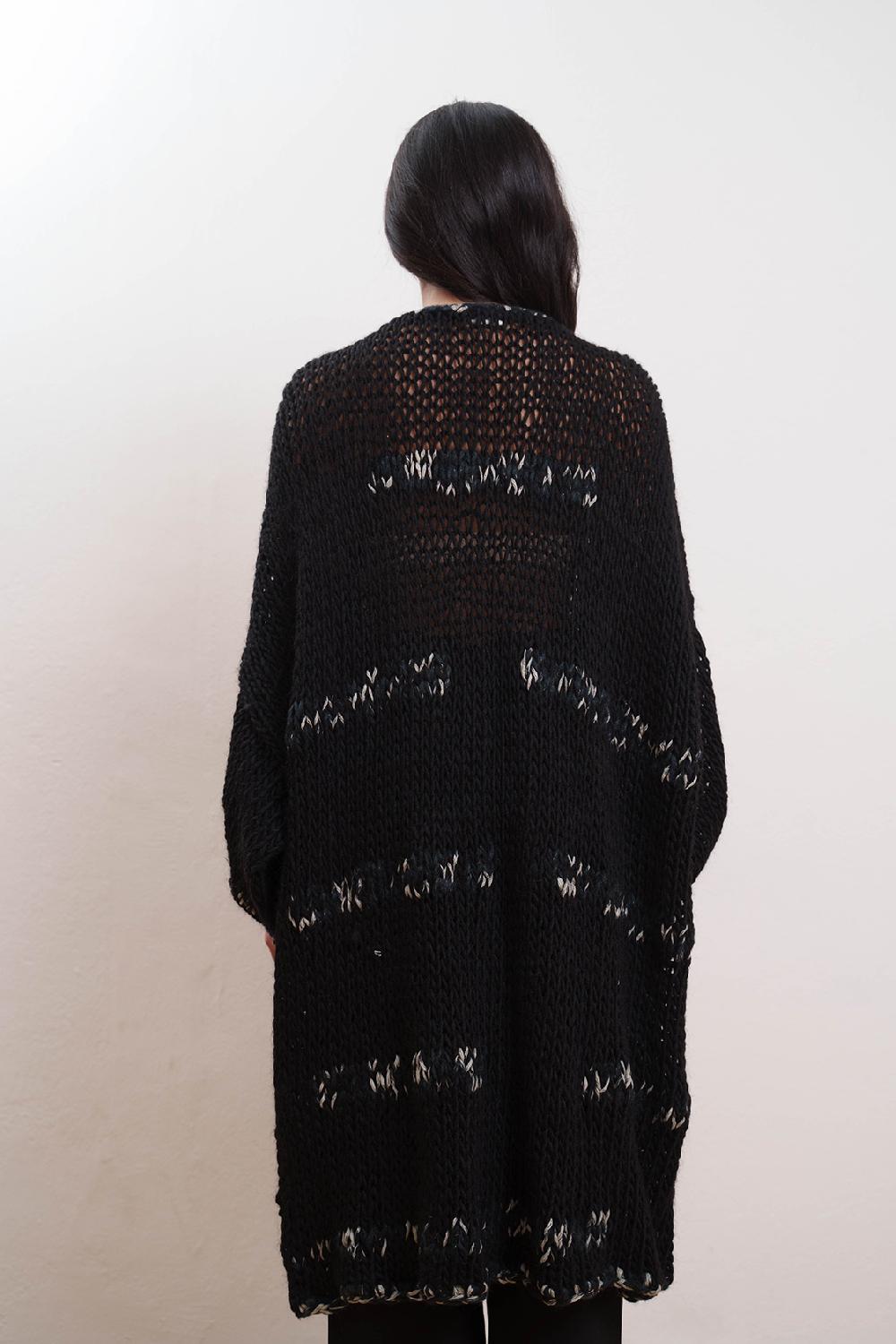 Tricot à Porter Maxi Cardigan intarsi Italia