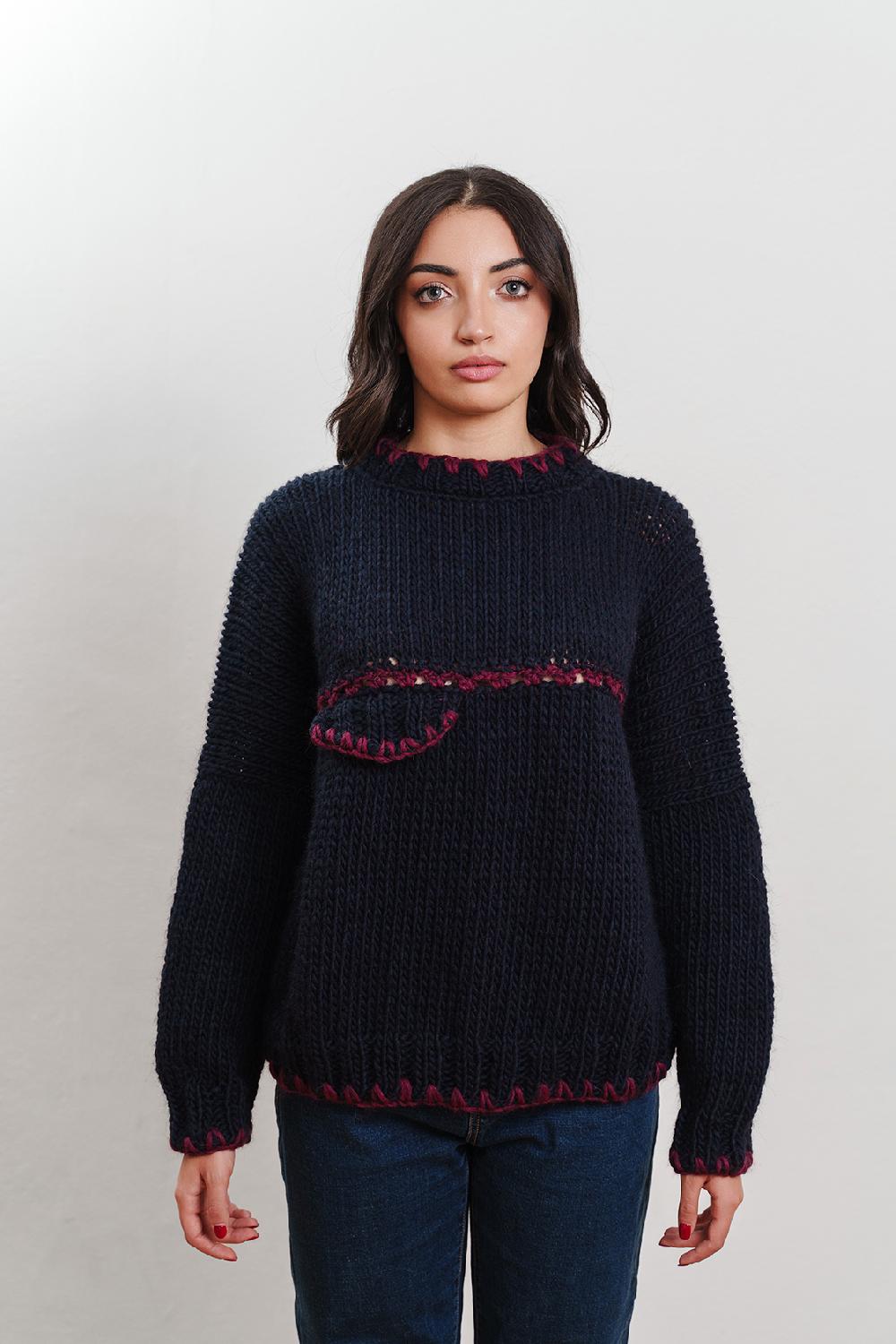 Tricot à Porter Pullover giro taschina Shopping Online