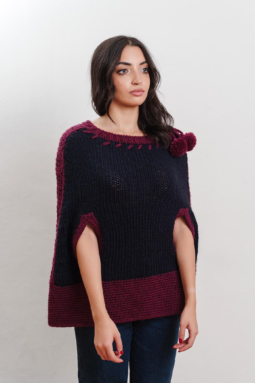 Tricot à Porter Poncho Prezzo Ridotto