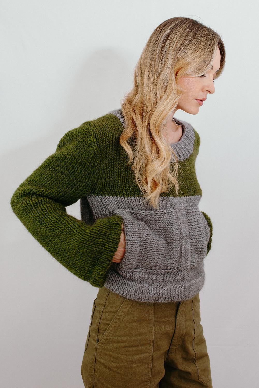 Tricot à Porter Maglia cube tasche applicate Saldi Di Fabbrica