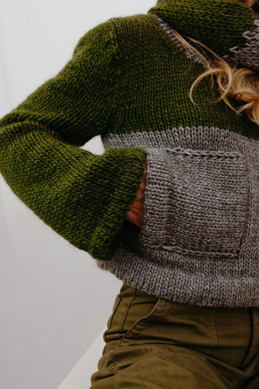 Tricot à Porter Maglia cube tasche applicate Saldi Di Fabbrica