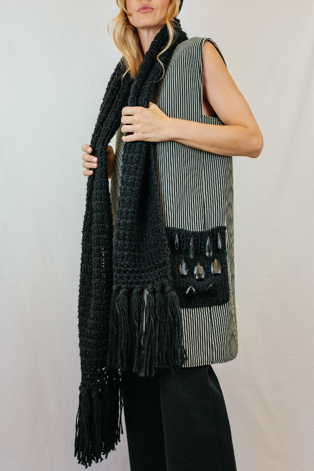 Tricot à Porter Sciarpa con bordo finale 2025
