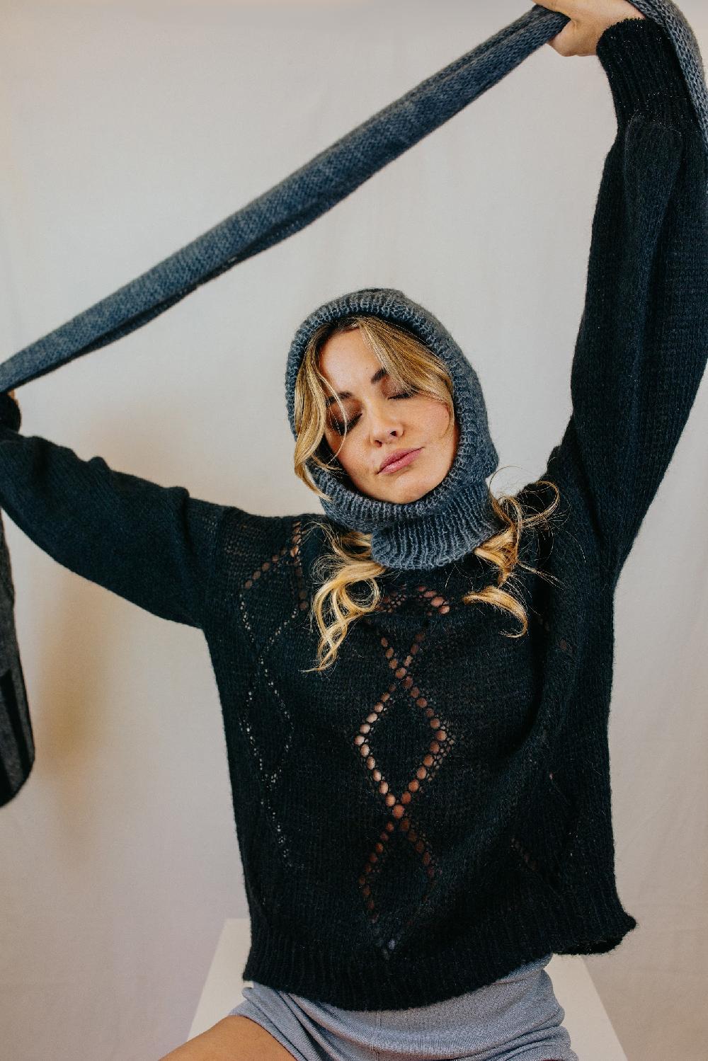 Tricot à Porter Maglia girocollo con traforo a rombi 2025