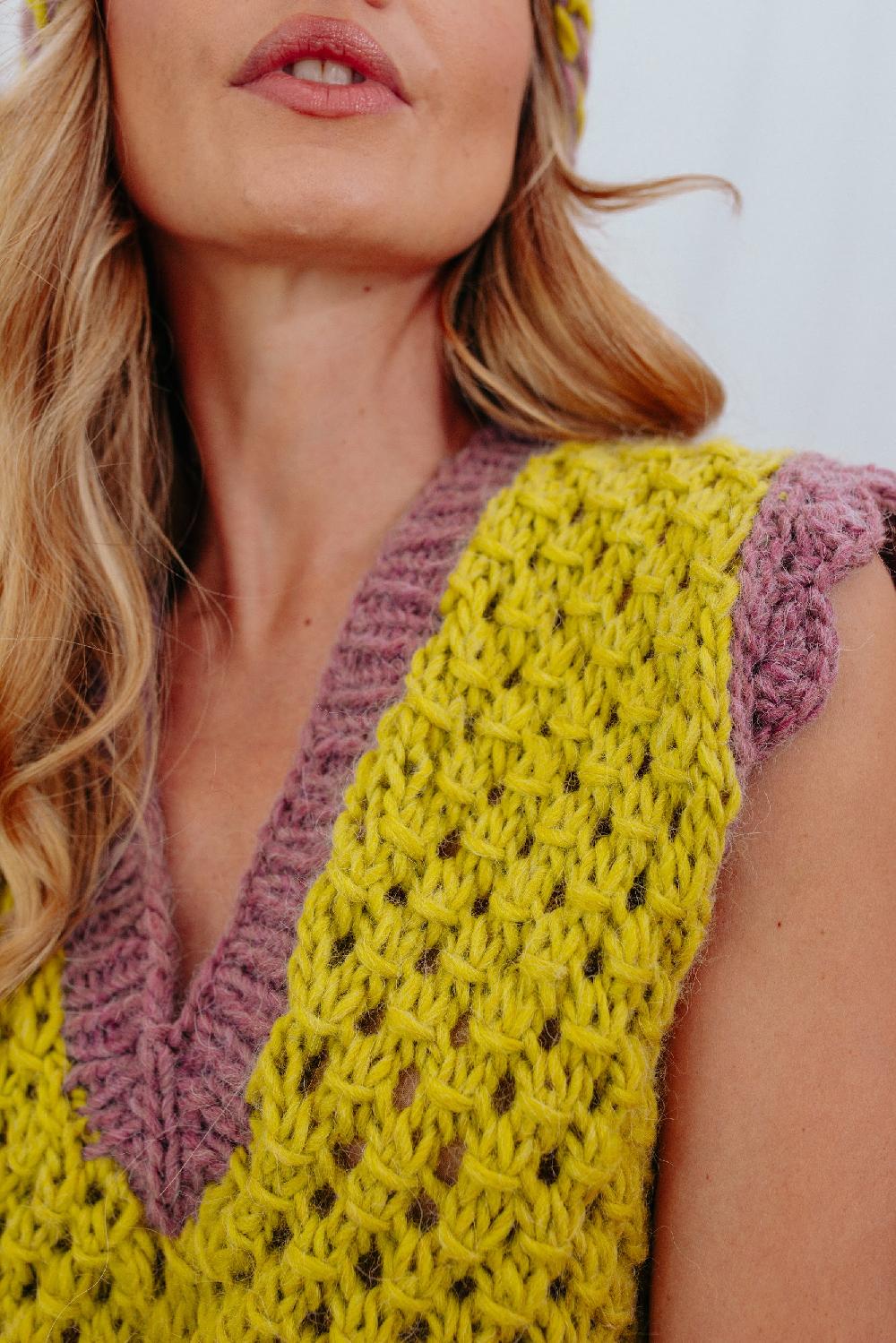 Tricot à Porter Gilet con bordo a coste alte Soddisfazione Garantita