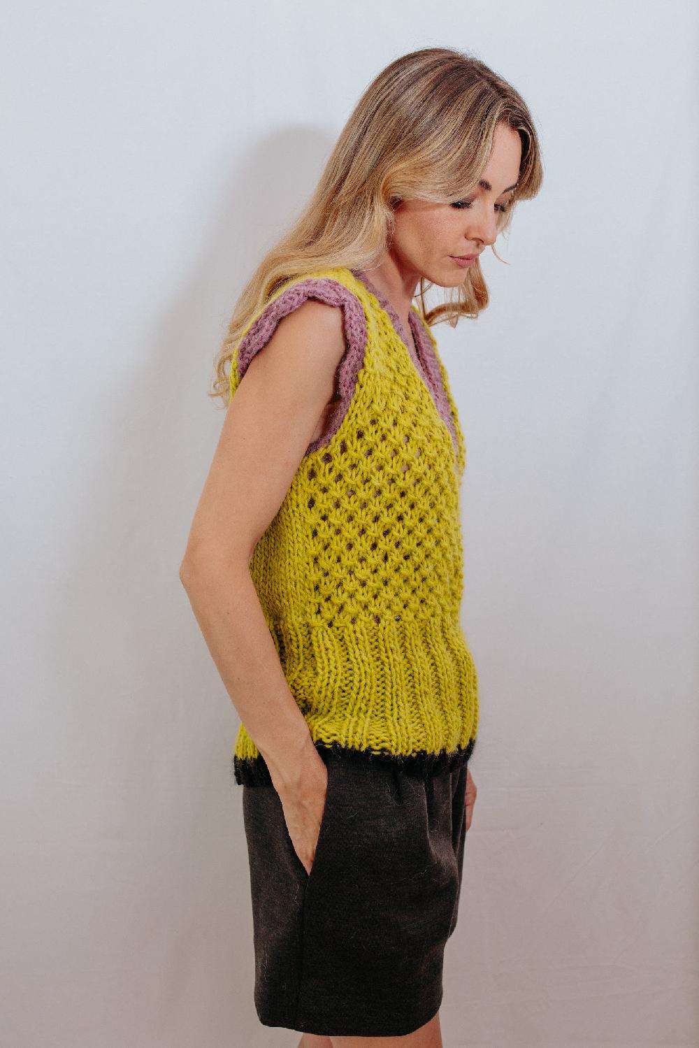 Tricot à Porter Gilet con bordo a coste alte Soddisfazione Garantita