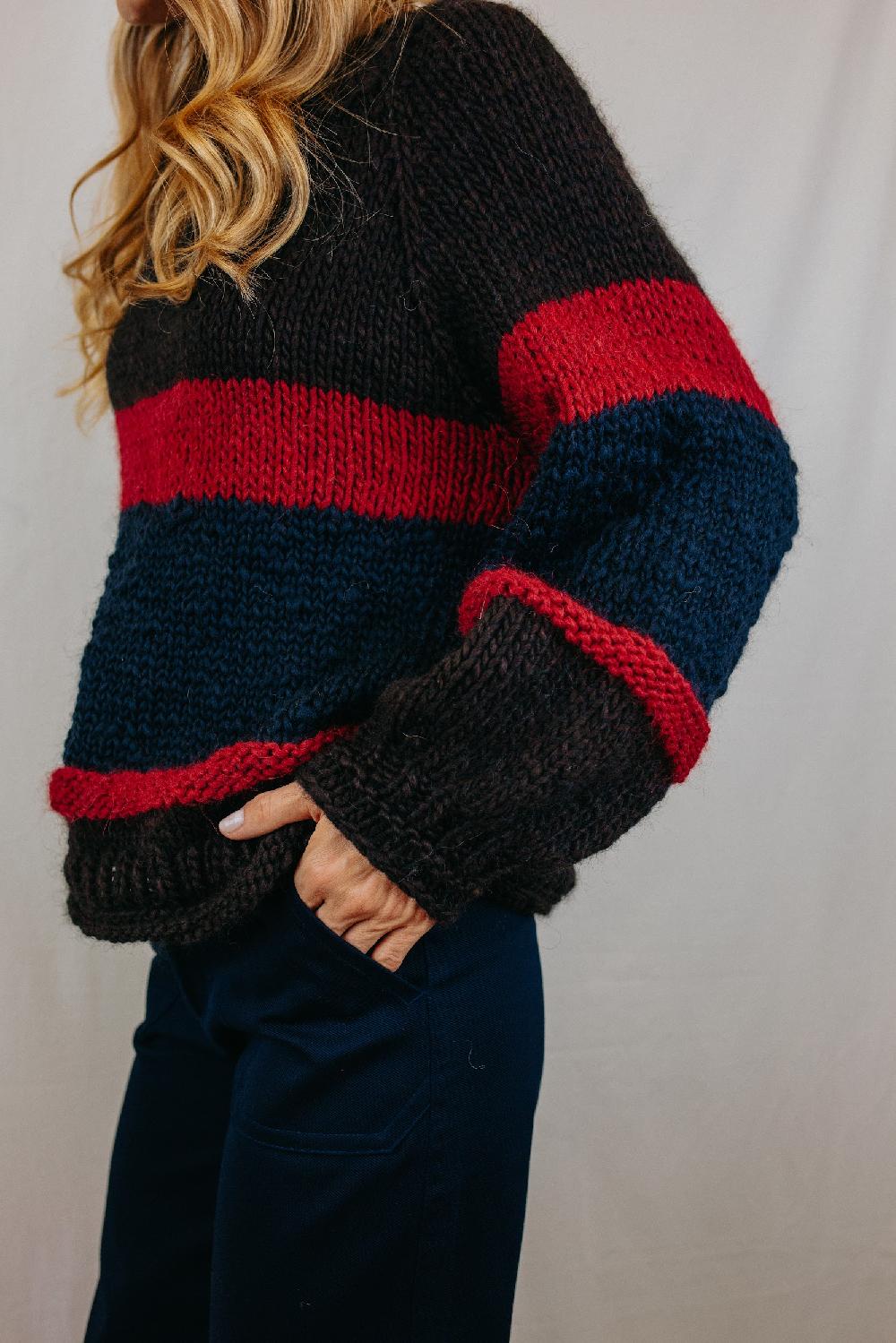 Tricot à Porter Maglia girocollo righe Promozione Limitata