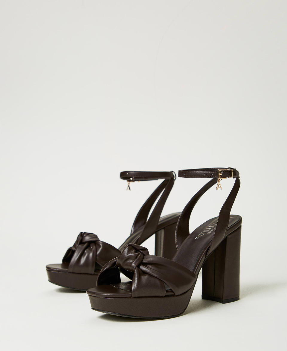 Twin Set Sandali platform con nodo Nuovo