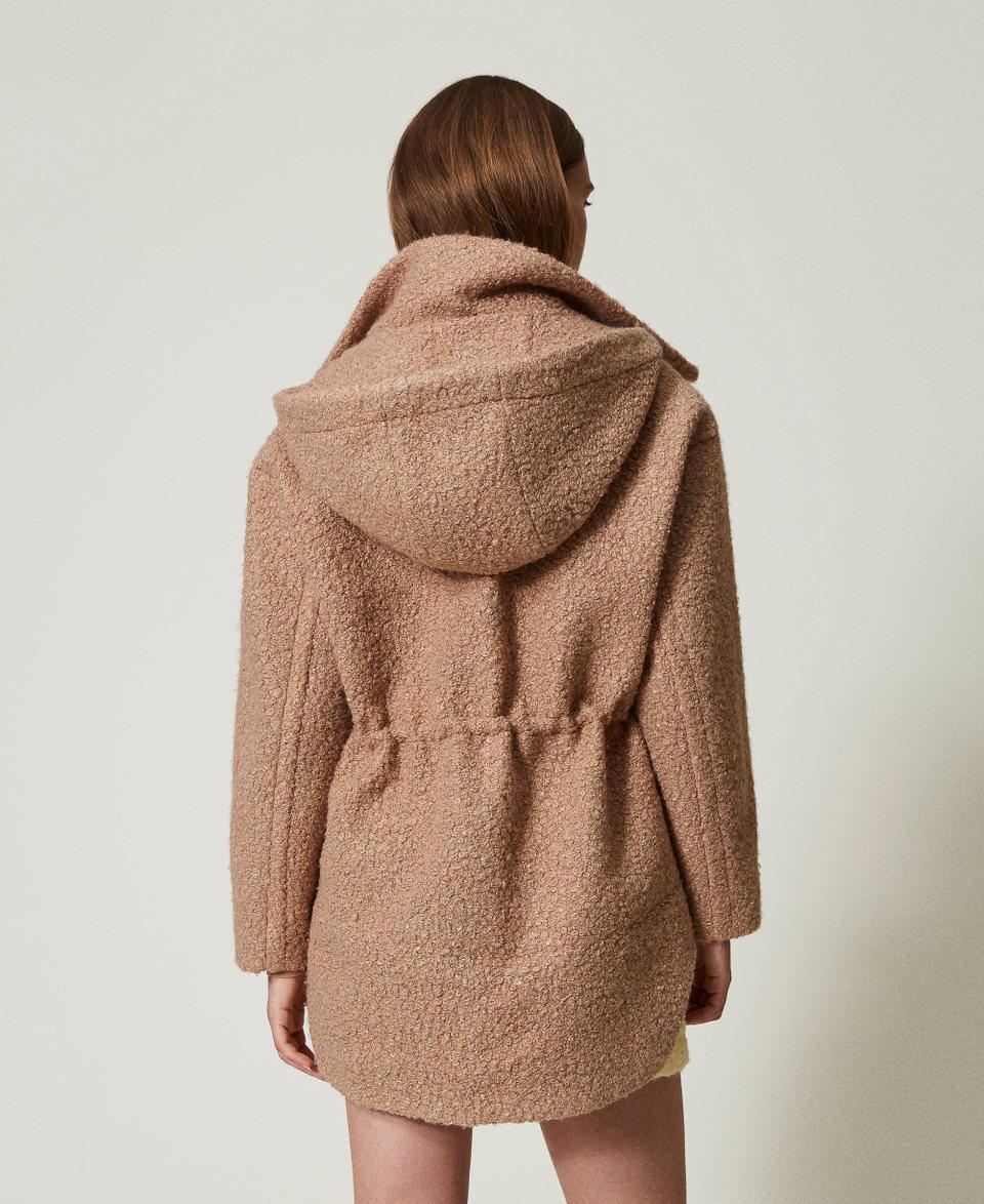 Twin Set Cappotto parka in panno arricciato Vendita