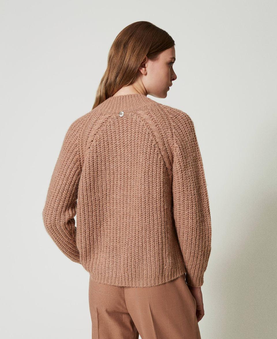 Twin Set Maglia a coste con trecce Spedizione Gratuita