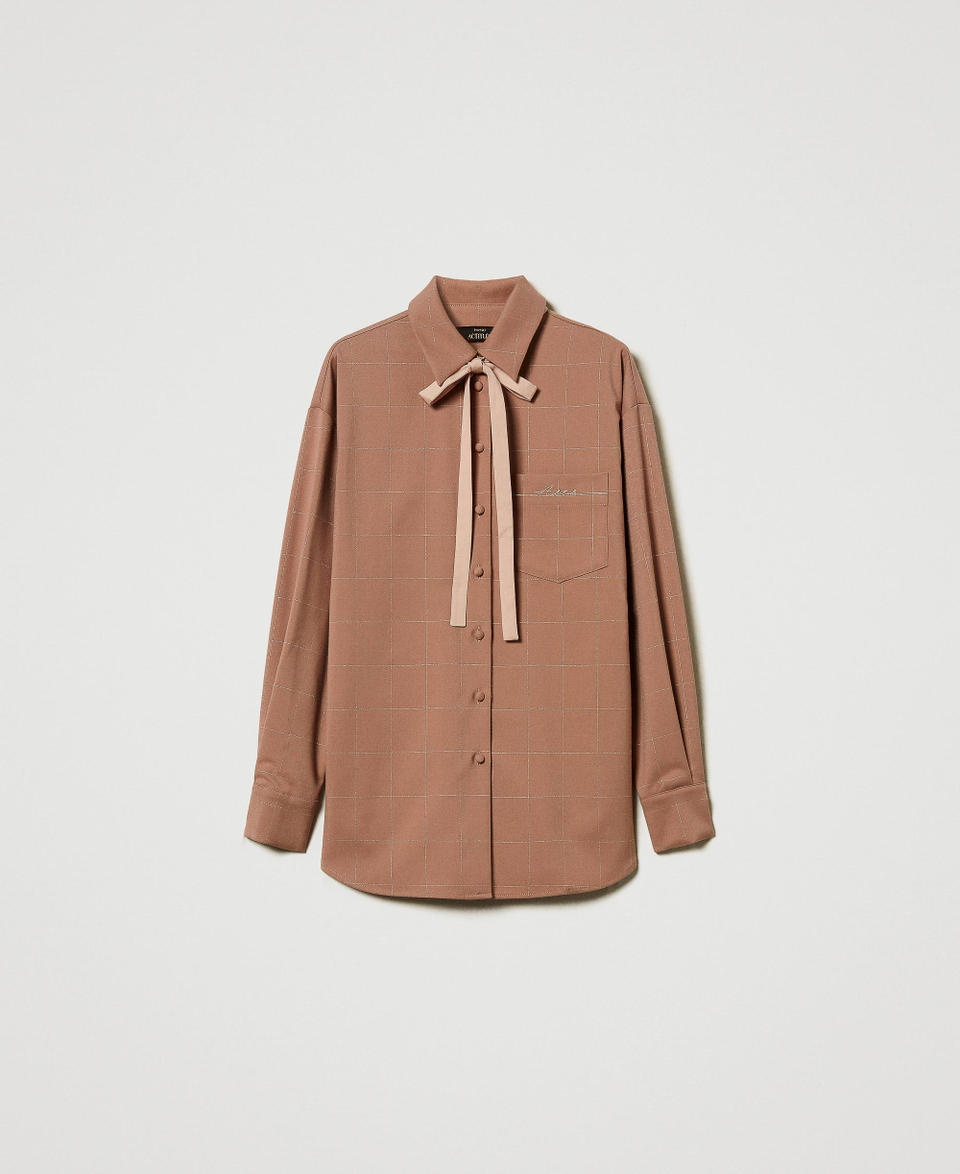 Twin Set Camicia check con lurex Pezzi Unici