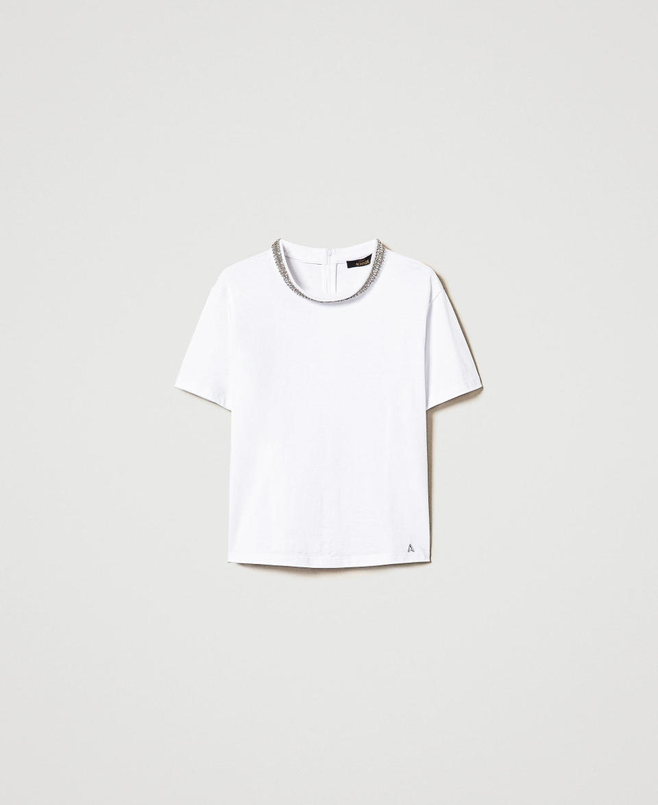 Twin Set T-shirt con ricamo a mano Fino Al -60%