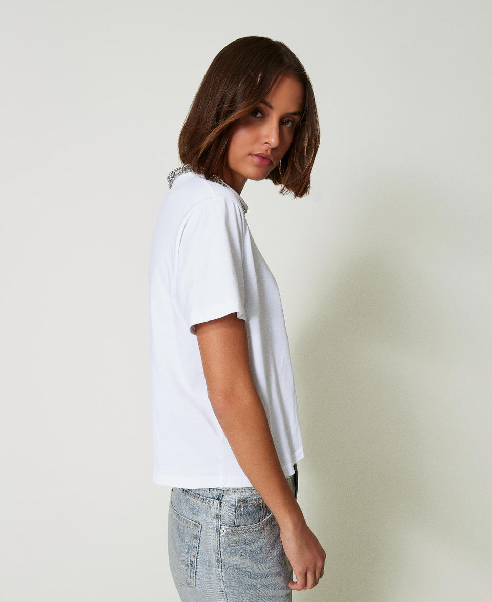 Twin Set T-shirt con ricamo a mano Fino Al -60%