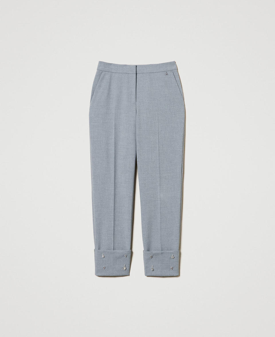 Twin Set Pantaloni con ricami a mano Prezzo Ridotto