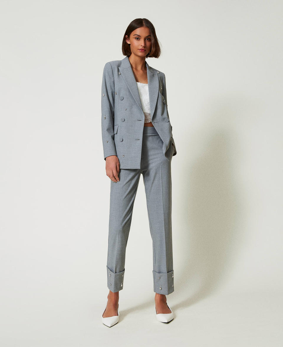 Twin Set Pantaloni con ricami a mano Prezzo Ridotto
