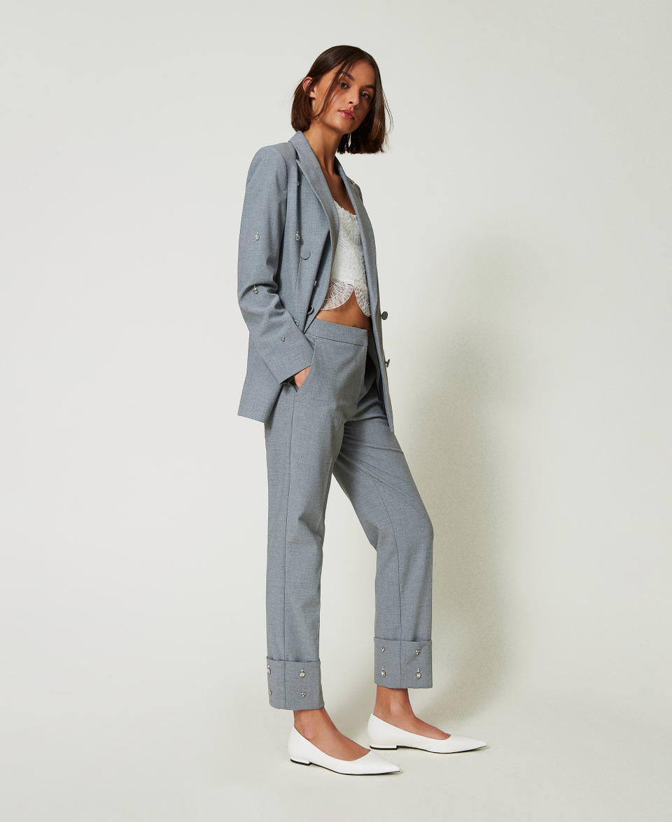 Twin Set Pantaloni con ricami a mano Prezzo Ridotto
