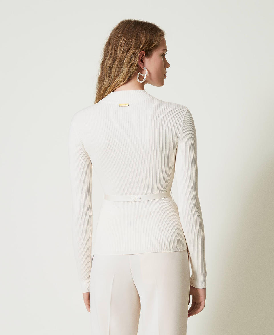 Twin Set Maglia lupetto con cintura Presa