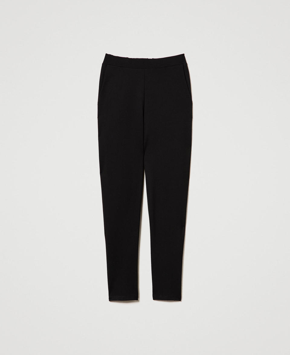 Twin Set Pantaloni a sigaretta con elastico Saldi