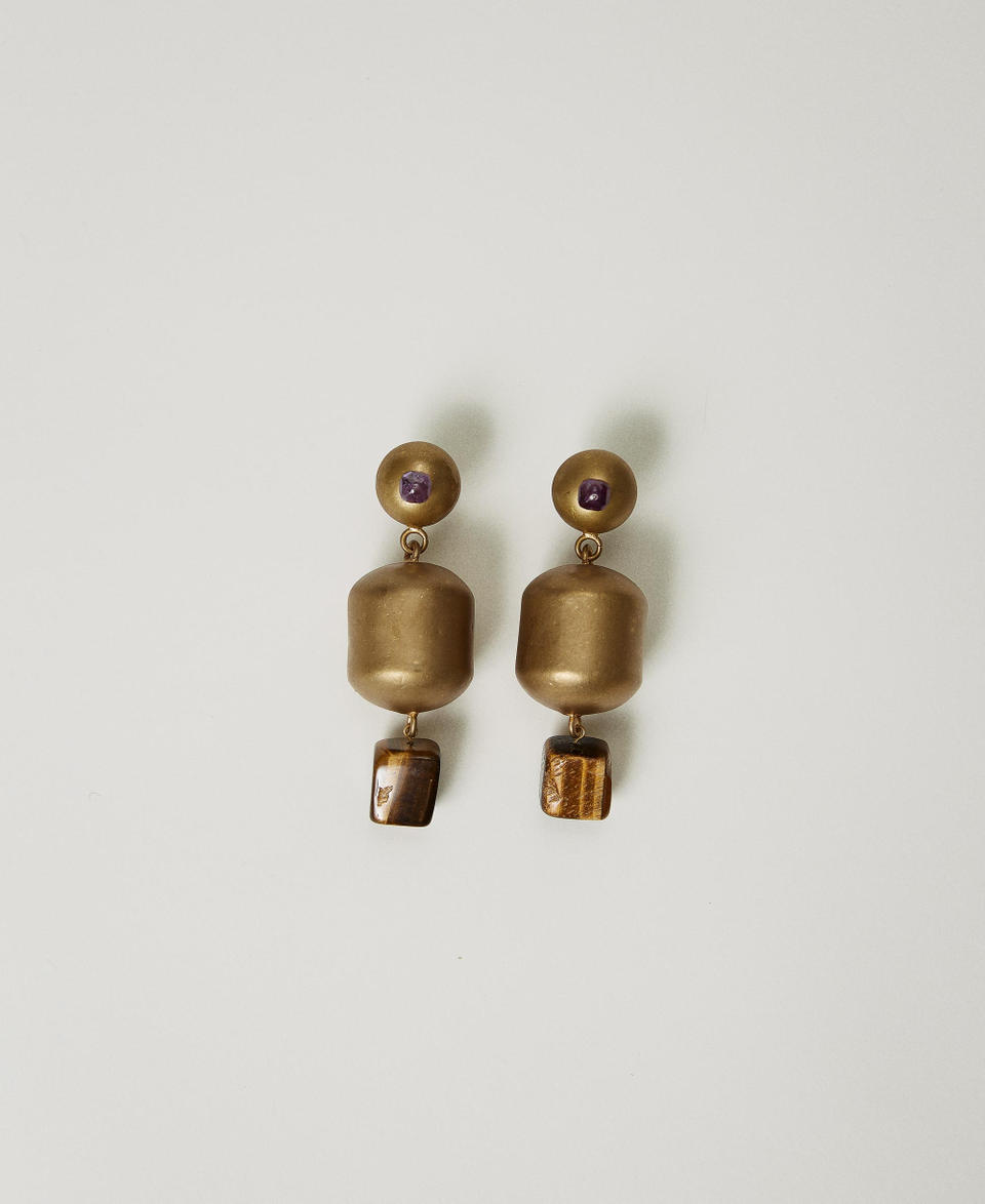 Twin Set Orecchino con elementi in metallo e pietra Negozi Online