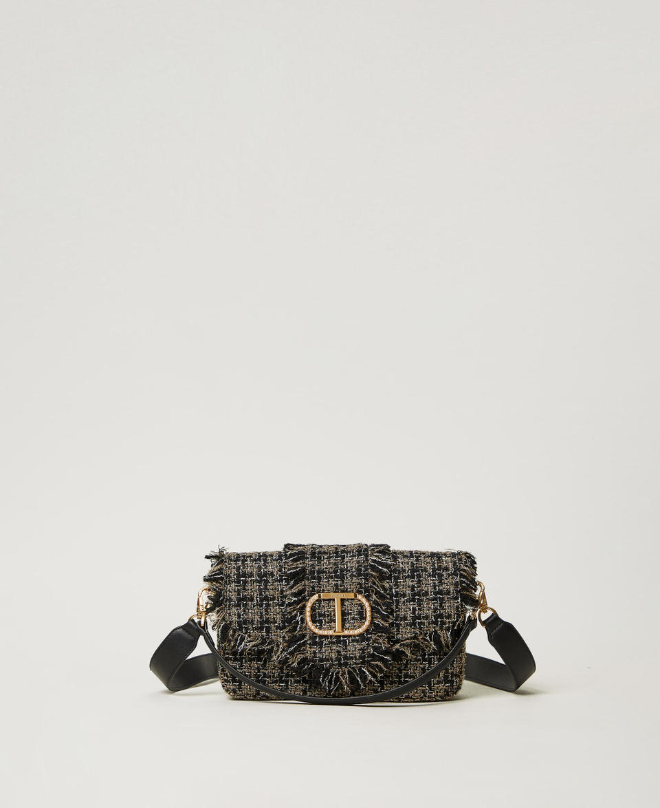 Twin Set Borsa a tracolla 'Amie' media in tweed Prezzo Ridotto