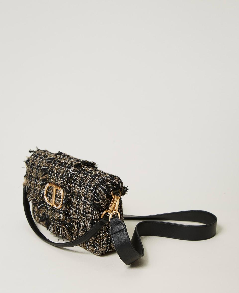Twin Set Borsa a tracolla 'Amie' media in tweed Prezzo Ridotto