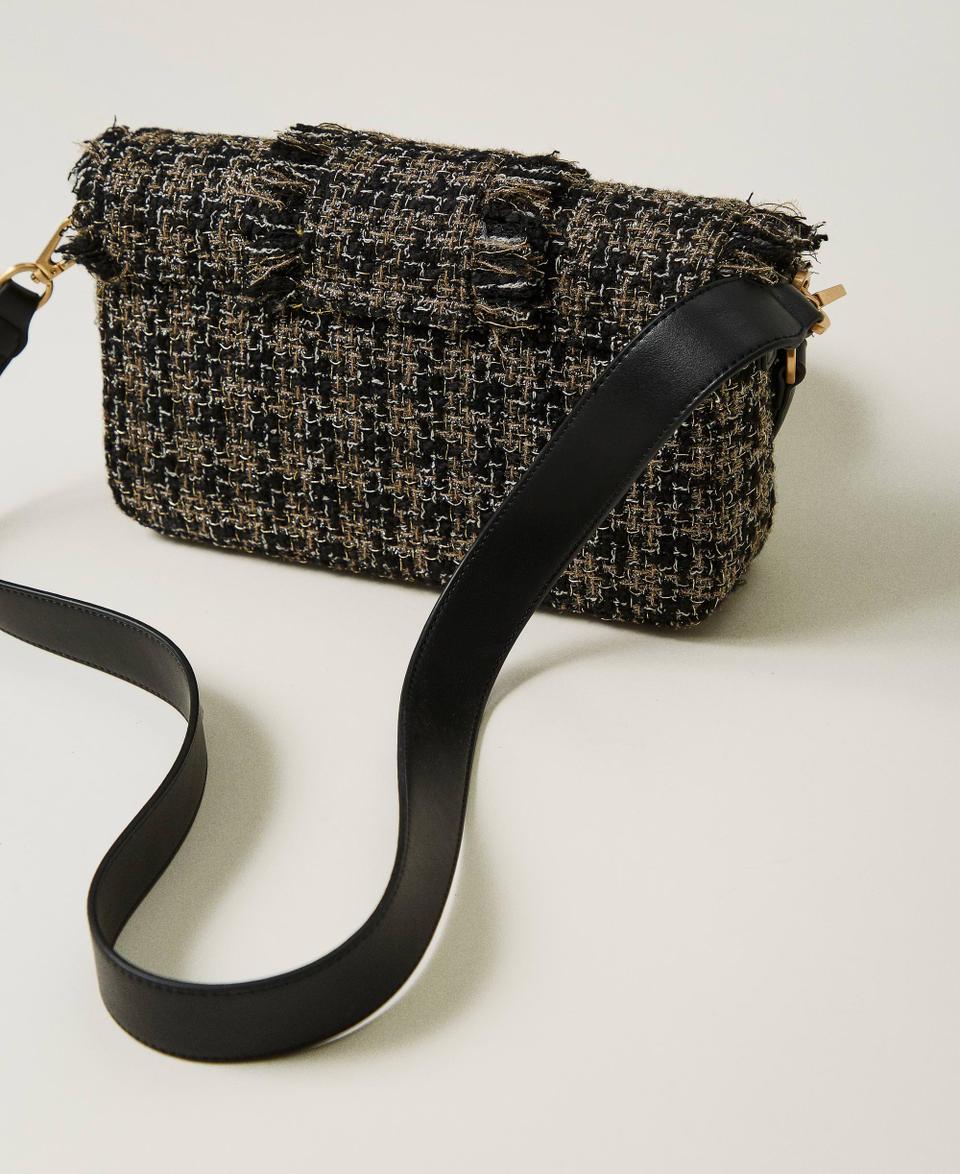 Twin Set Borsa a tracolla 'Amie' media in tweed Prezzo Ridotto