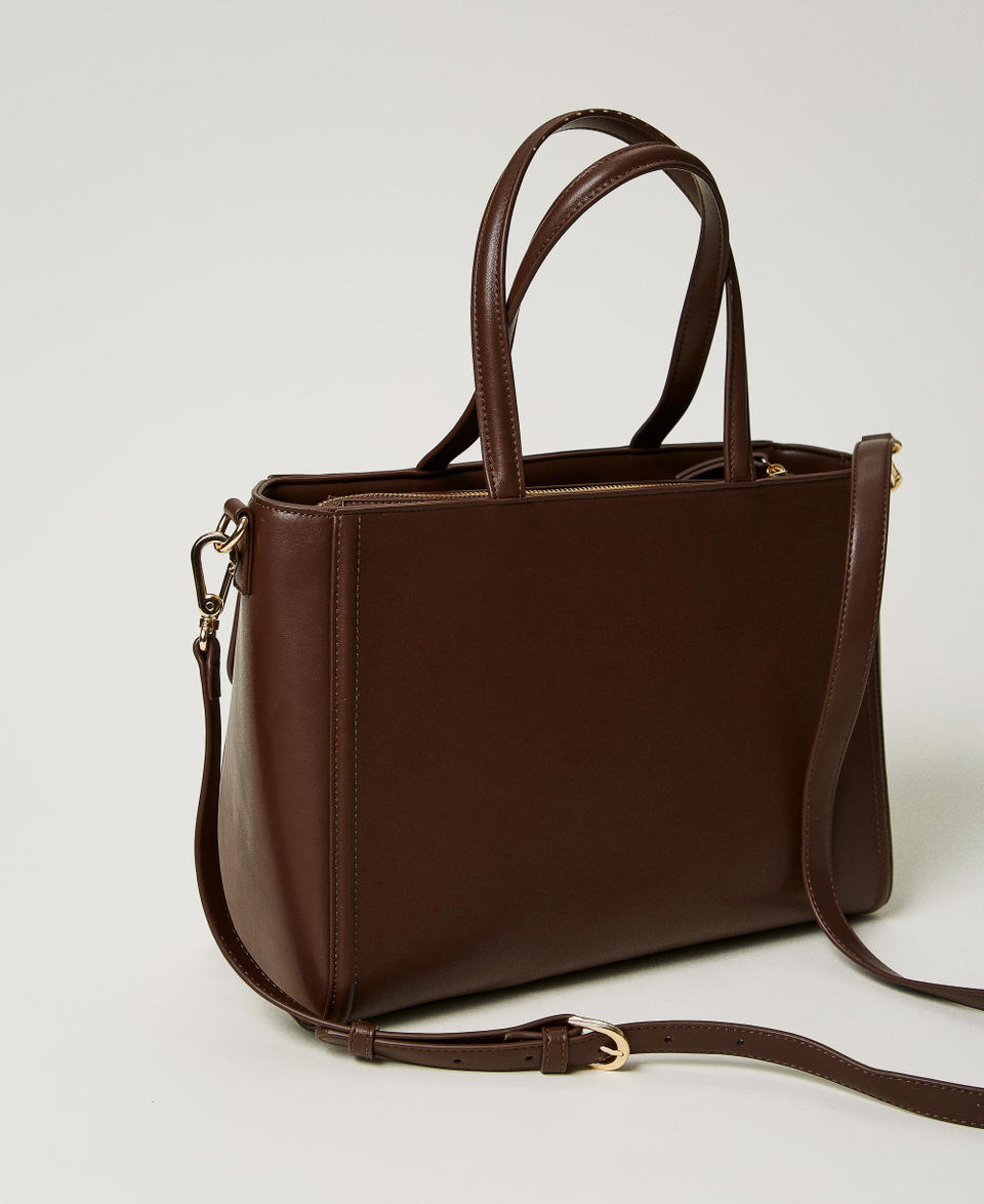 Twin Set Borsa shopper ‘Brera’ con apertura Oval T Presa
