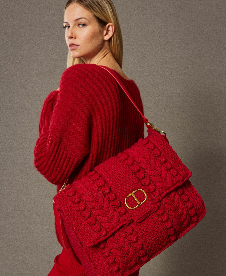 Twin Set Borsa a tracolla tricot 'Emma' Economico
