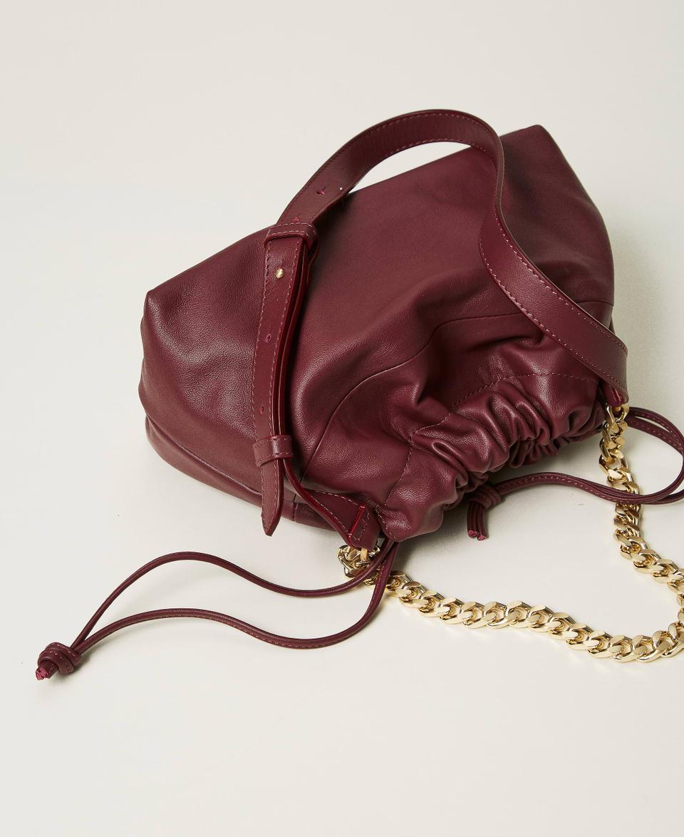 Twin Set Borsa a tracolla in pelle con coulisse Online